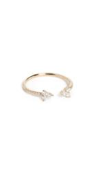 Ef Collection 14k Open Diamond Trio Ring