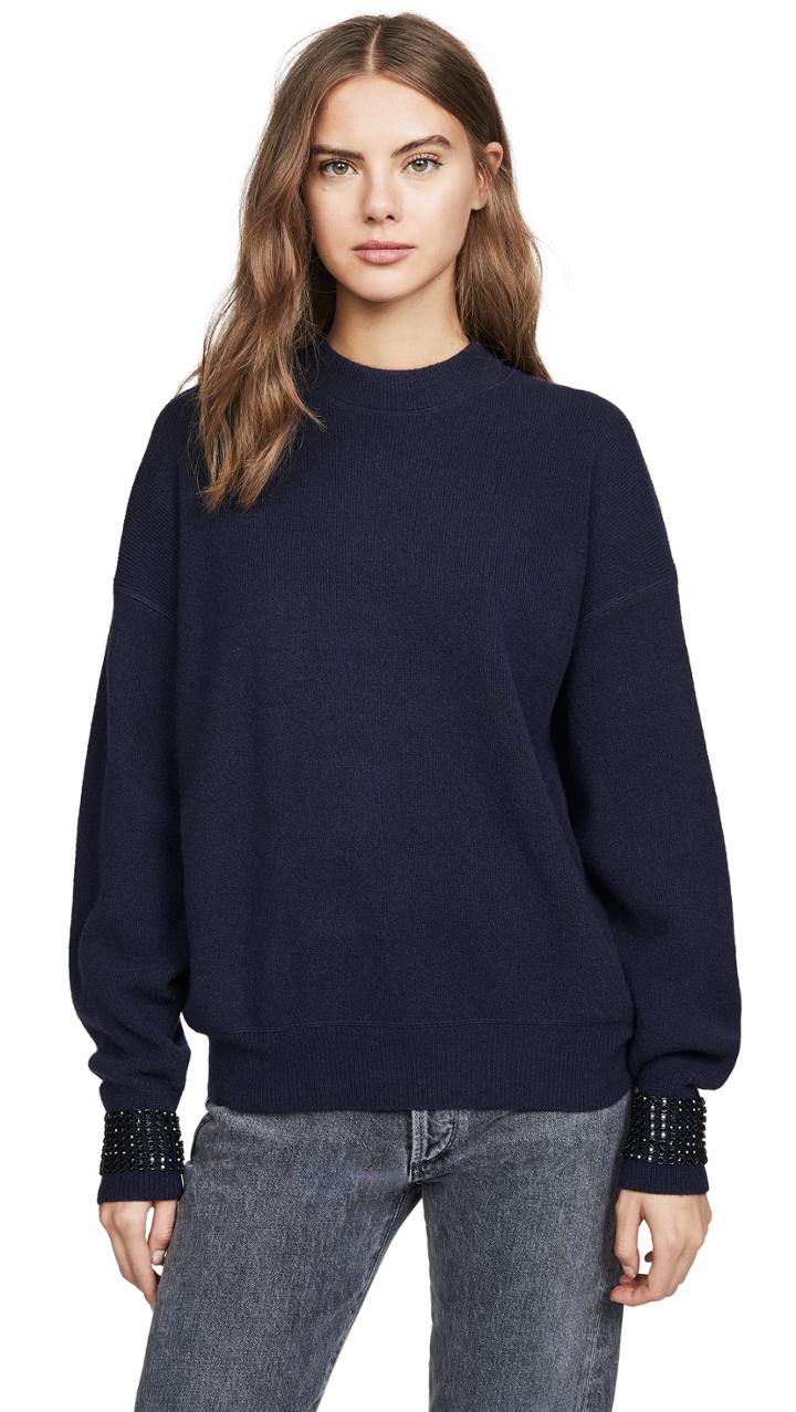 Alexander Wang Crystal Cuff Pullover