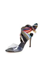 Monse Rainbow Ankle Wrap Sandals