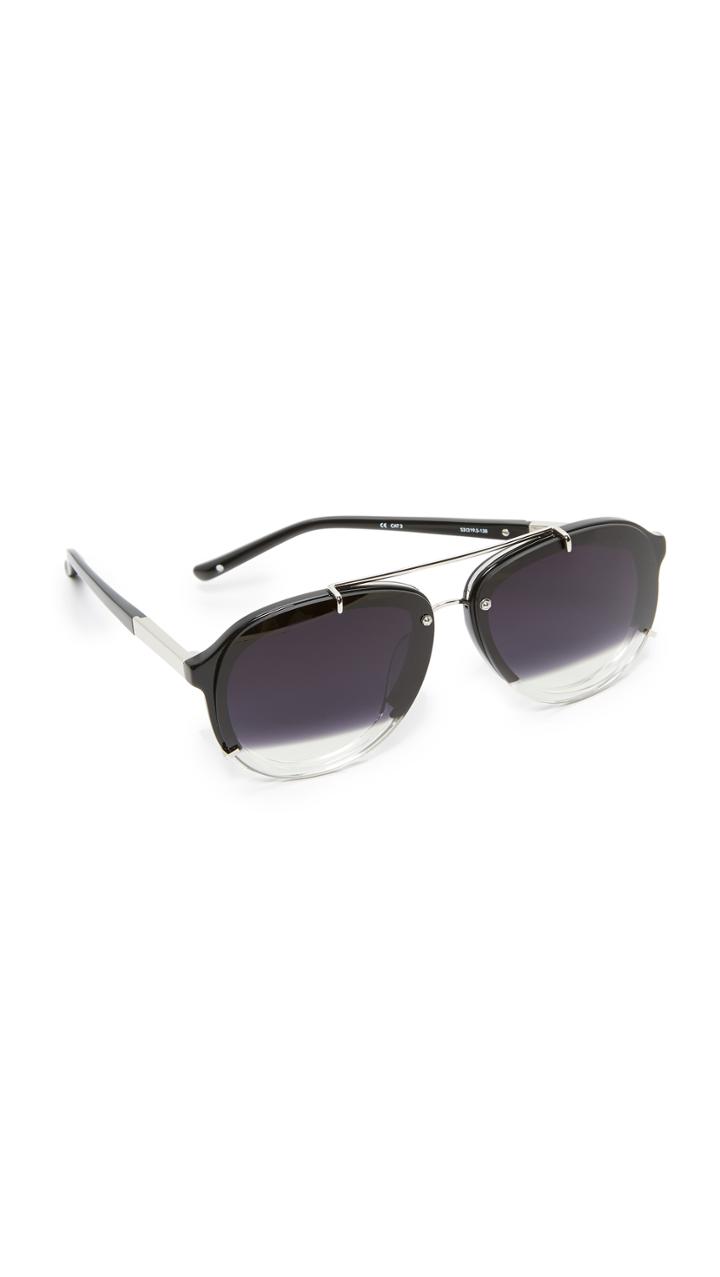 3 1 Phillip Lim Split Aviator Sunglasses
