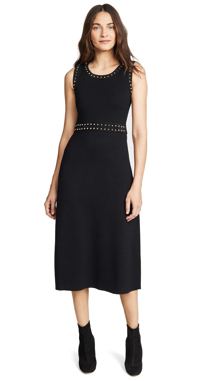 Salvatore Ferragamo Flower Studs Dress