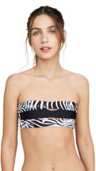 Pilyq Zebra Bandeau Bikini Top