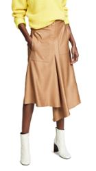 Tibi High Waisted Drape Skirt