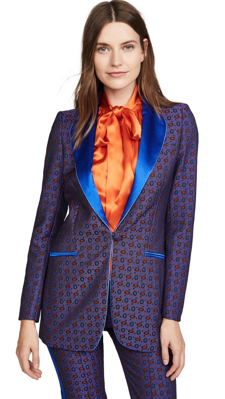 Hebe Studio Jacquard Smoking Jacket