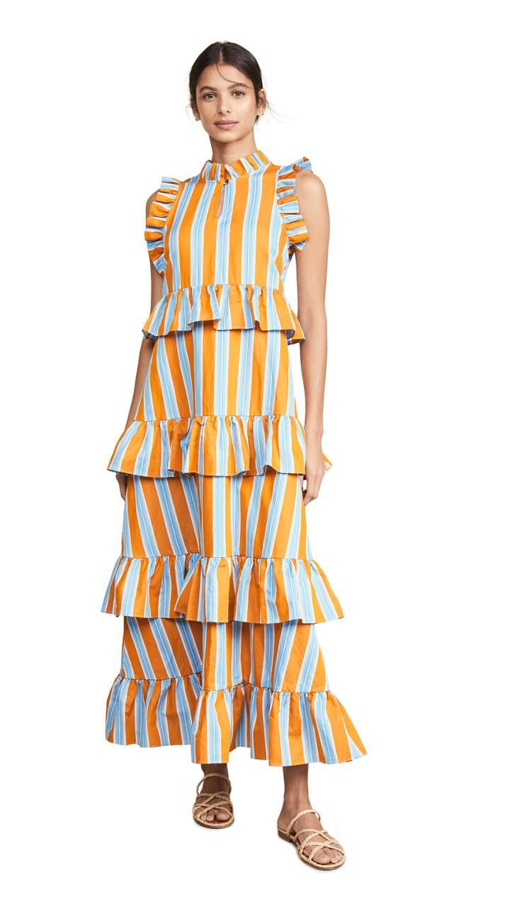 Mds Stripes Soiree Dress