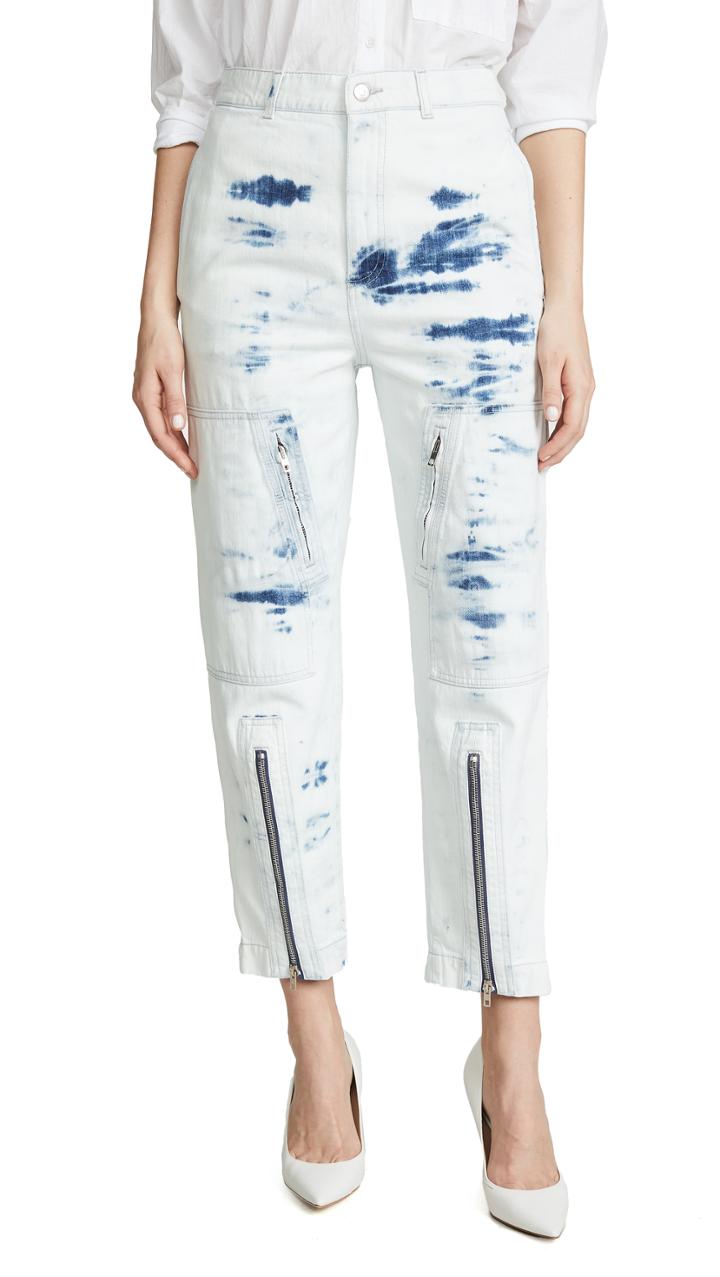 Stella Mccartney Slit Front Tie Dye Jeans