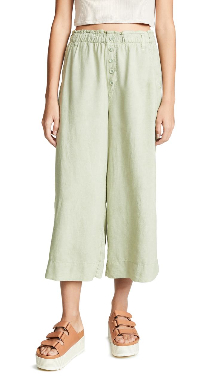 Bella Dahl Button Front Crop Pants