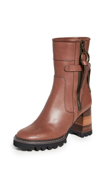 See By Chloe Bryn Equestrian Lug Ankle Boots