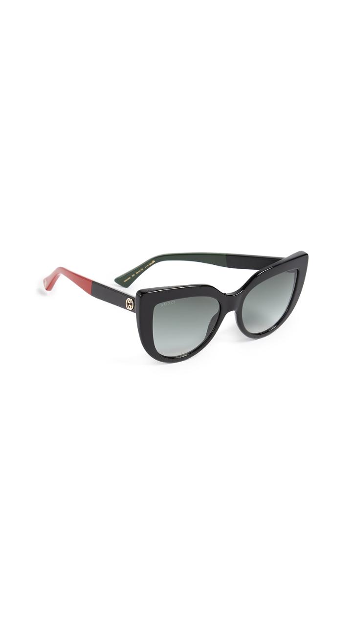 Gucci Cat Eye Flat Top Sunglasses