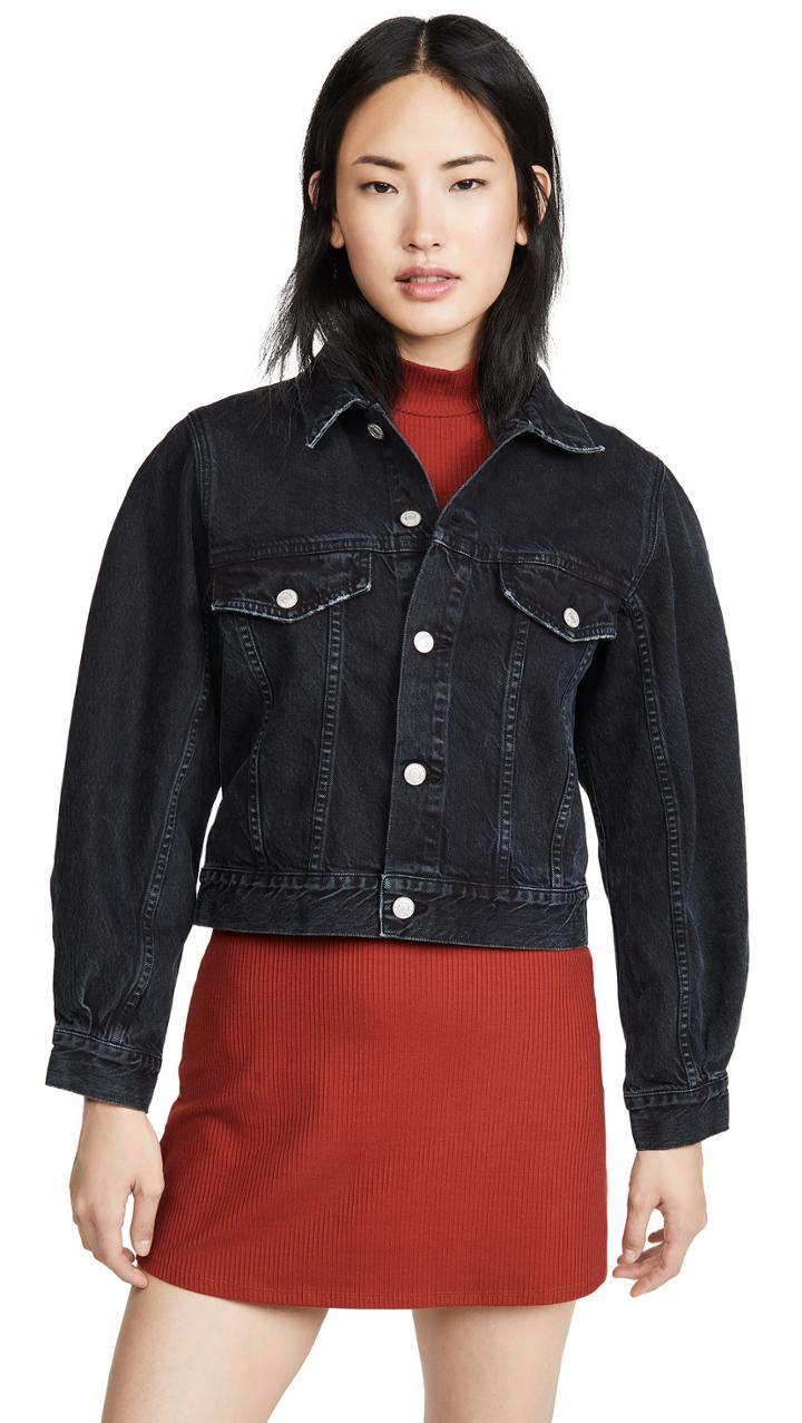 Agolde Alik Balloon Sleeve Denim Jacket