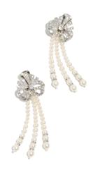 Ben Amun Crystal And Imitation Pearl Earrings