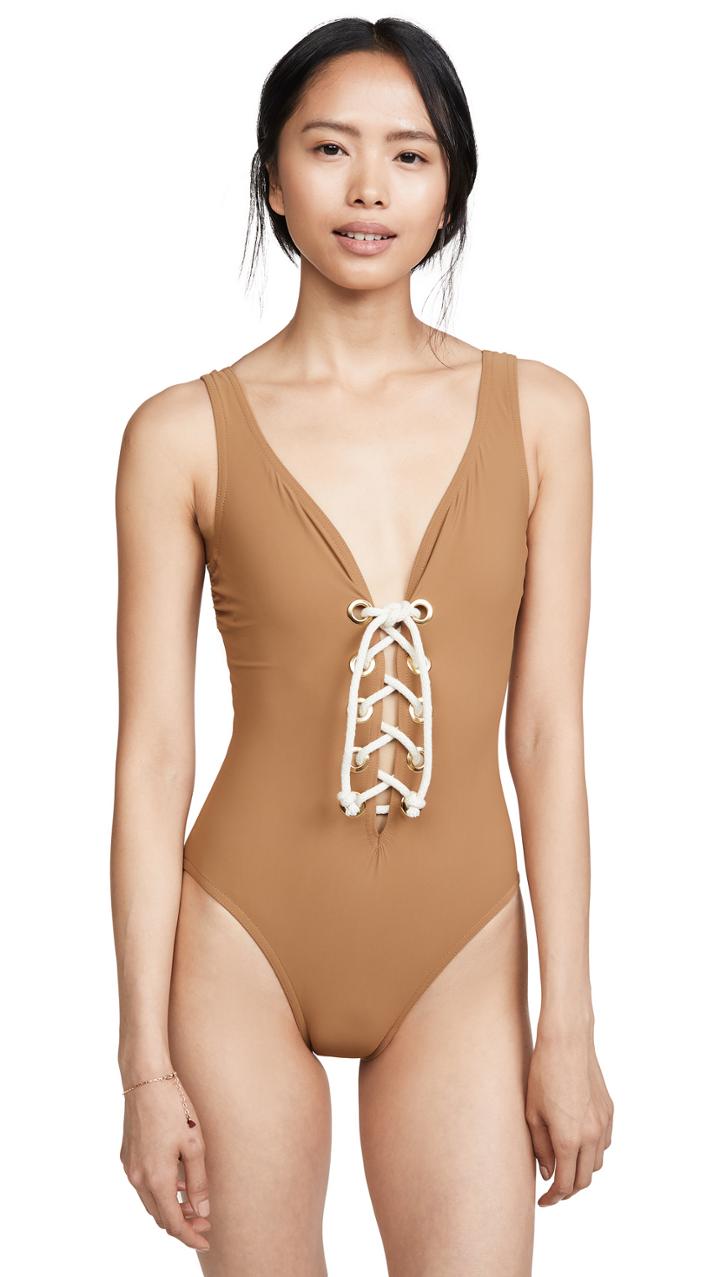 Karla Colletto Colette V Neck One Piece