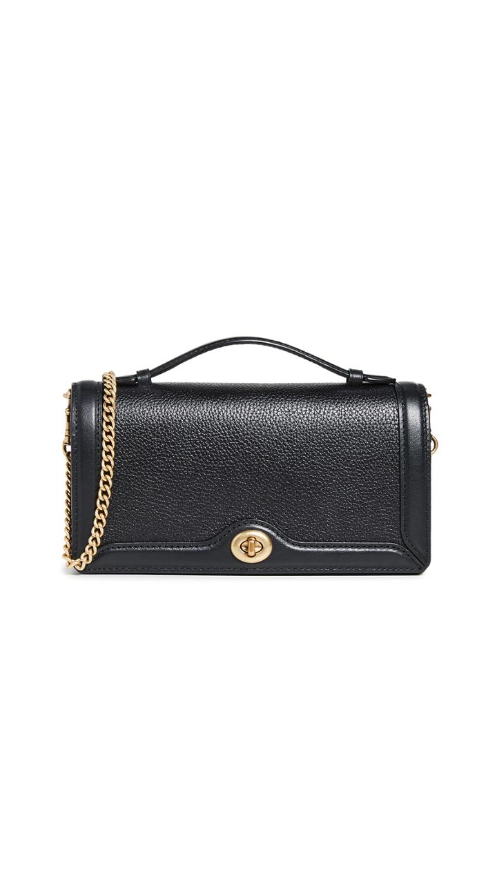 Coach 1941 Polished Pebble Riley Chain Clutch