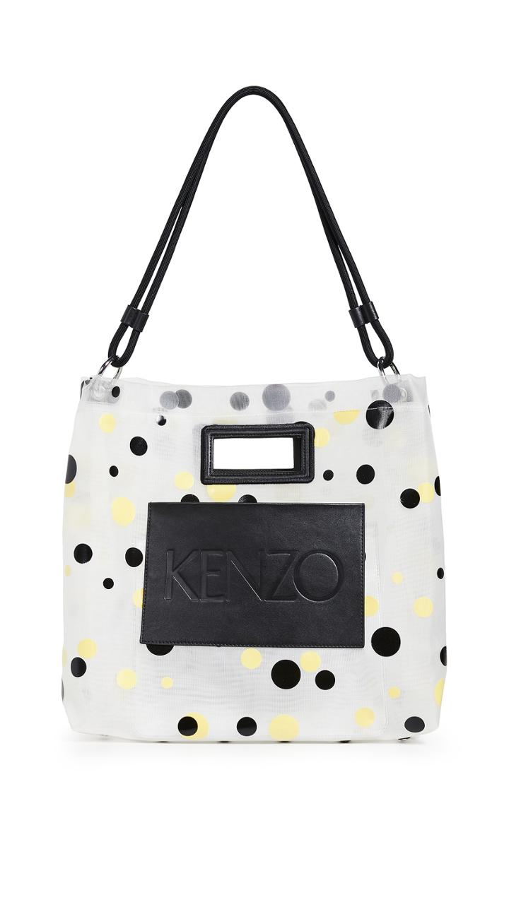Kenzo Mesh Polka Dot Tote Bag
