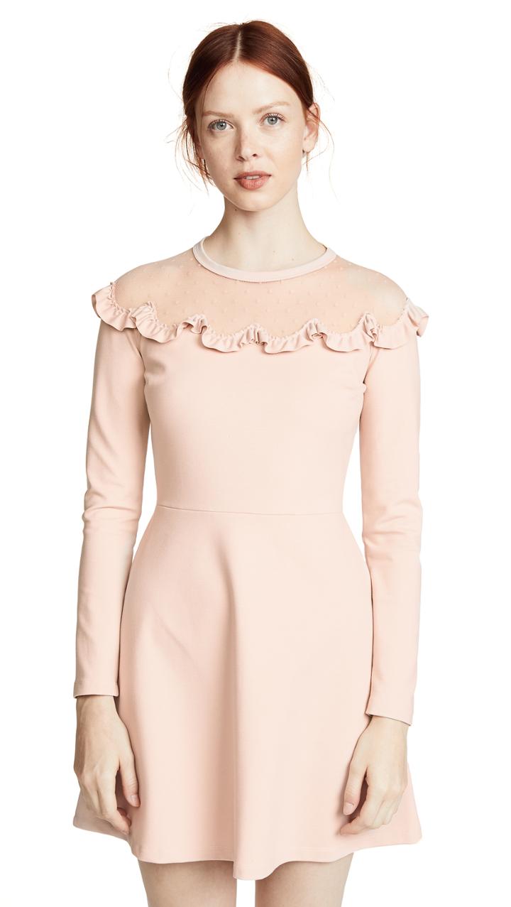 Red Valentino Bib Neck Dress