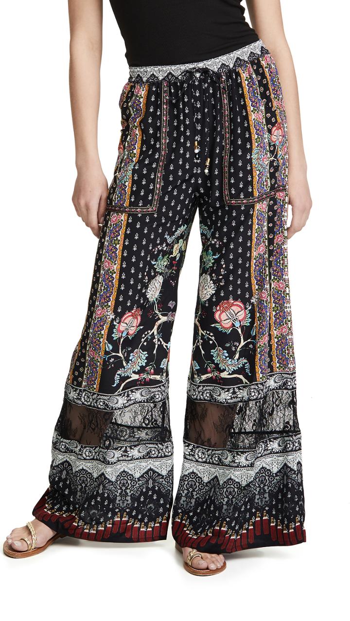 Camilla Wide Leg Drawstring Waist Pants