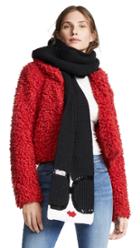 Alice Olivia Geri Chunky Embellished Stace Face Scarf