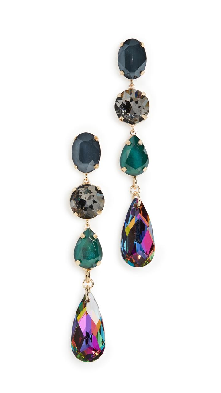 Stella Ruby Linear Gem Earrings