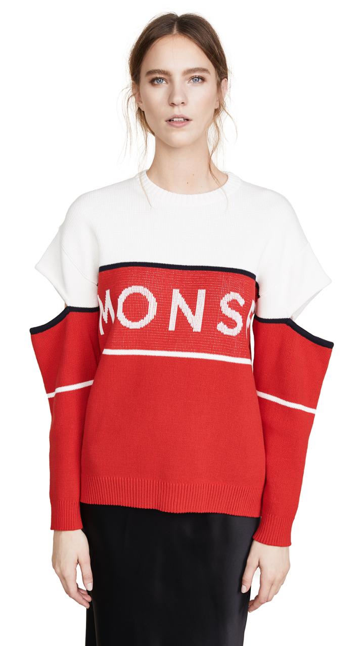Monse Monse Slashed Sleeve Pullover