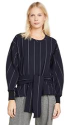 3 1 Phillip Lim Long Sleeve Striped Pullover