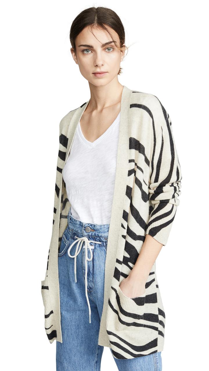 Brochu Walker Maxine Printed Cashmere Cardigan