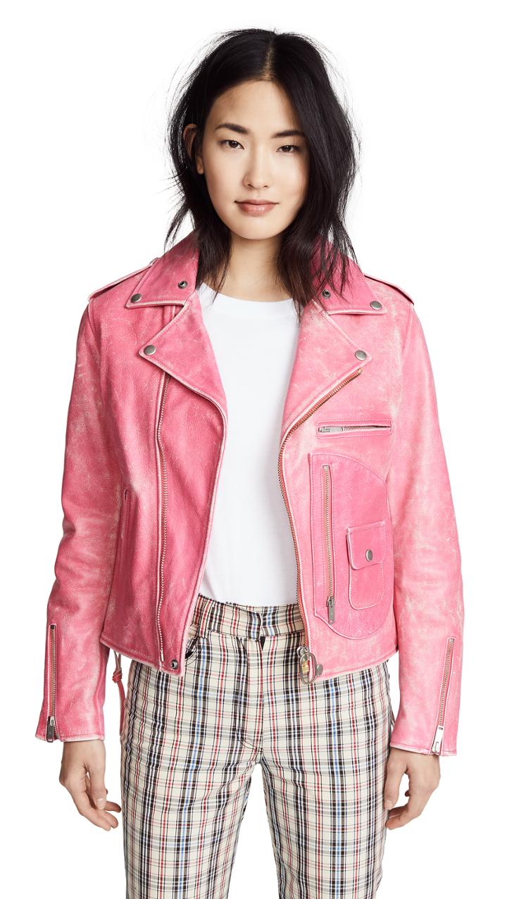 Golden Goose Chiodo Leather Jacket