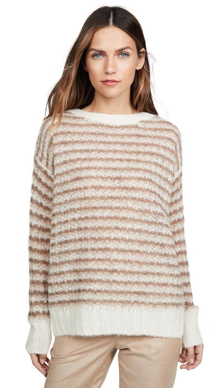 Theory Alpaca Stripe Pullover