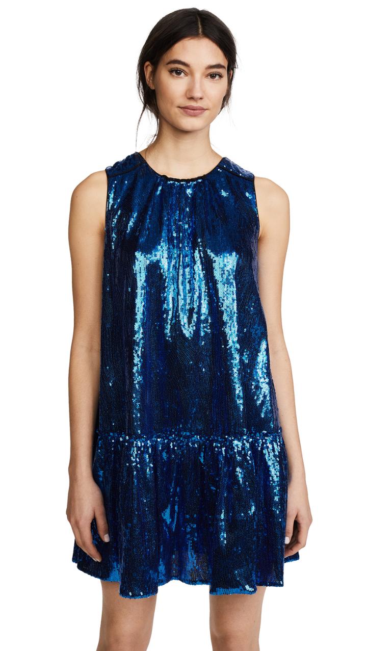 Opening Ceremony Floral Pearl Edge Dress