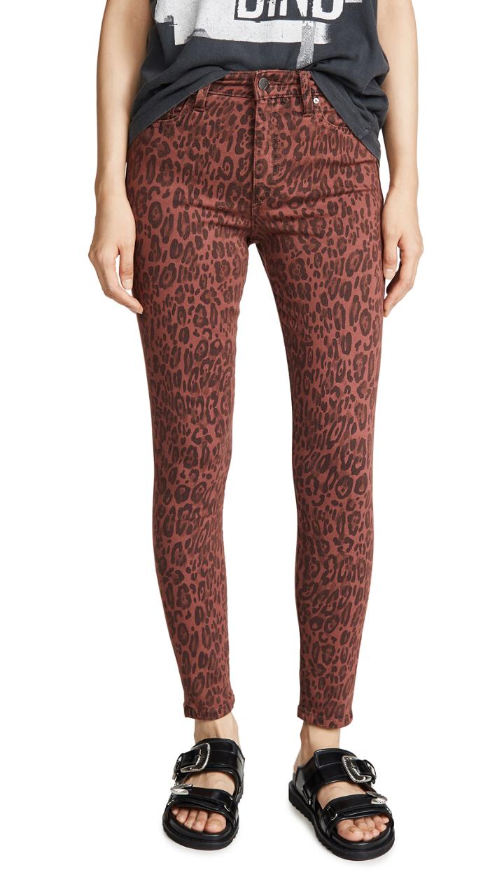 Joe S Jeans The Charlie Leopard Skinny Jeans