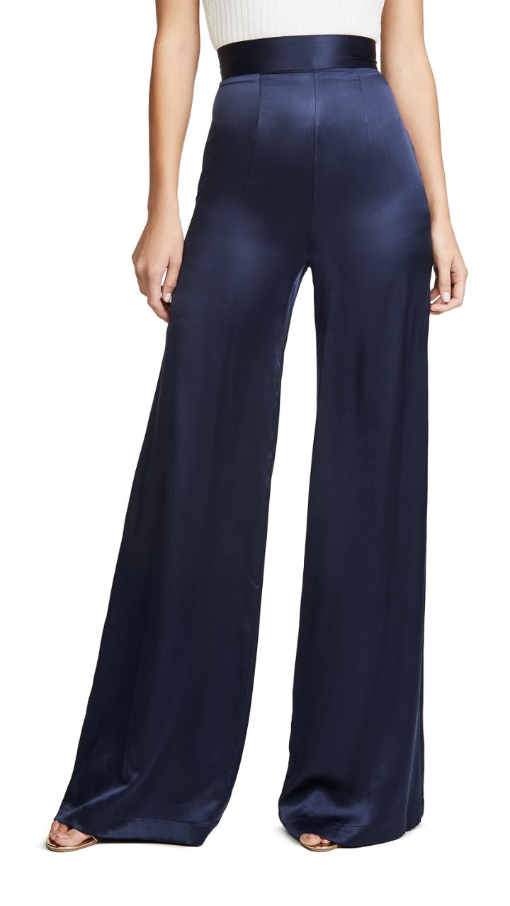 Sablyn Satin Wide Leg Pants