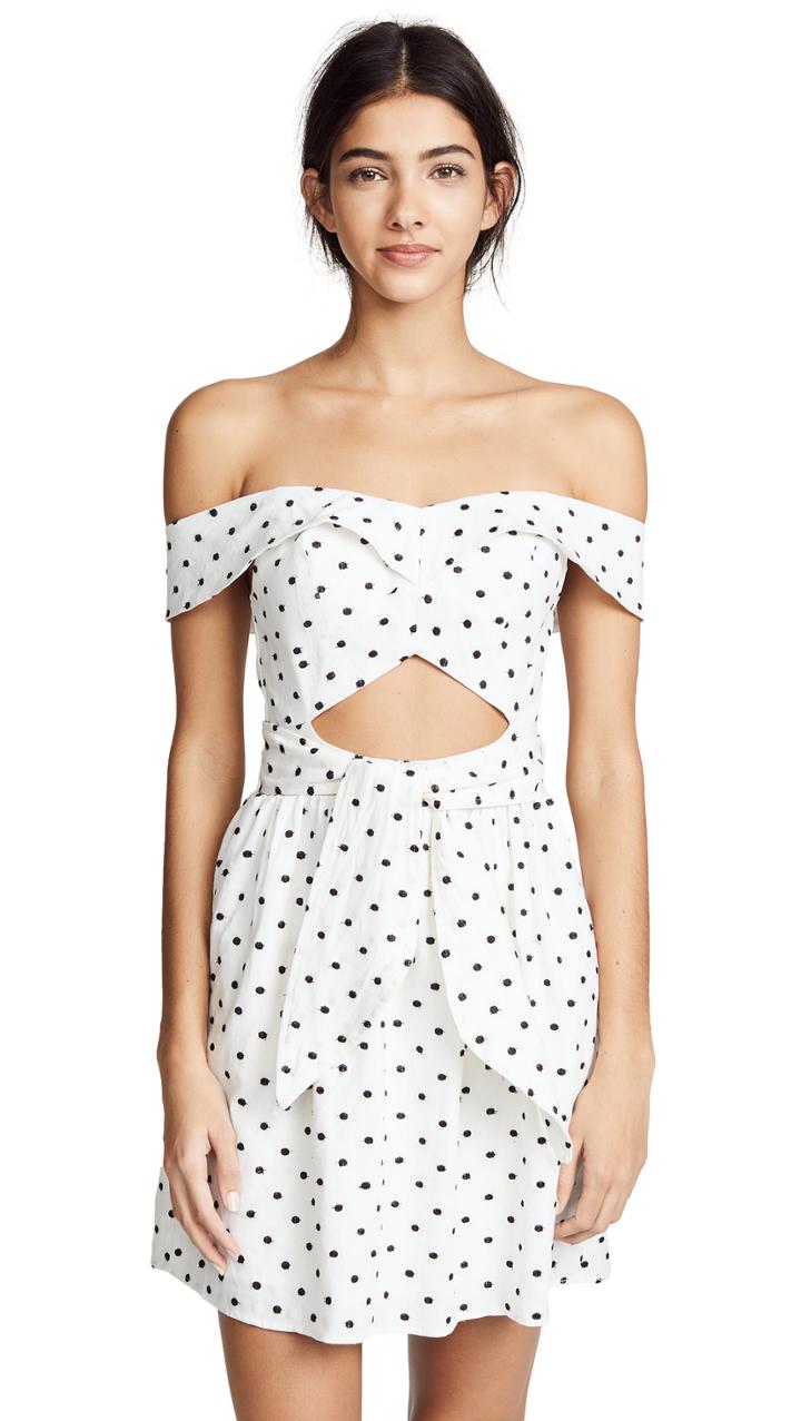 Wayf Kiefer Ruffle Mini Dress