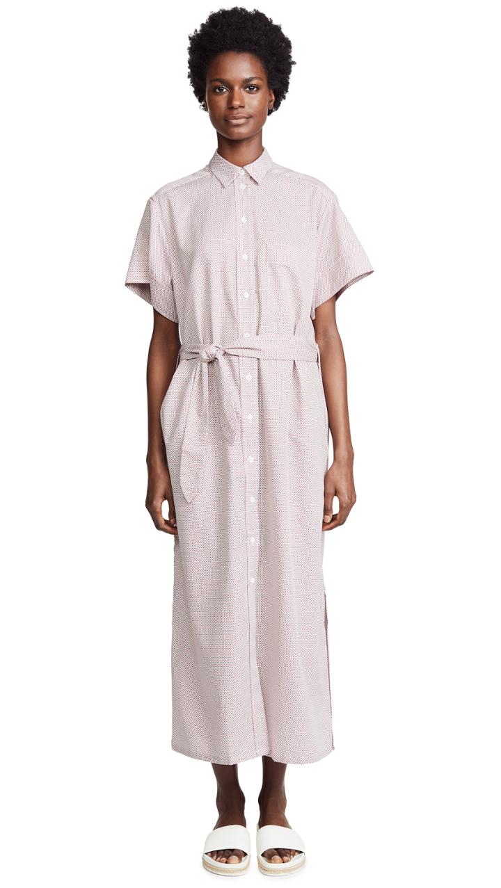 Maison Kitsune Cross Isabella Long Shirtdress