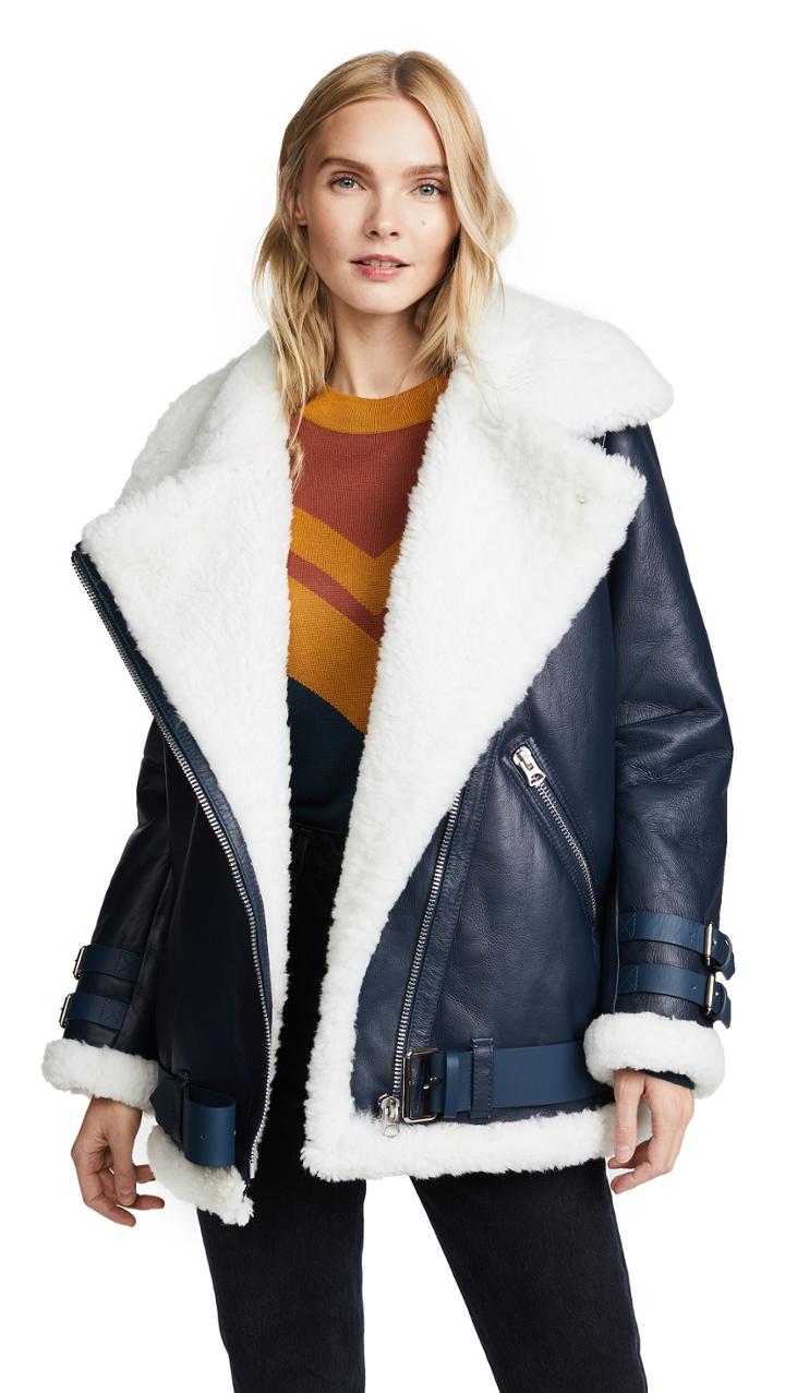 Acne Studios Velocite Leather Jacket