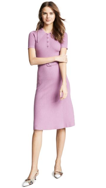 Joostricot Rib Midi Collared Dress