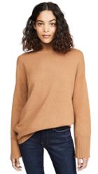 Frame High Low Cashmere Mock Neck Sweater