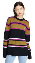 Acne Studios Nimah Multicolor Stripe Face Sweater