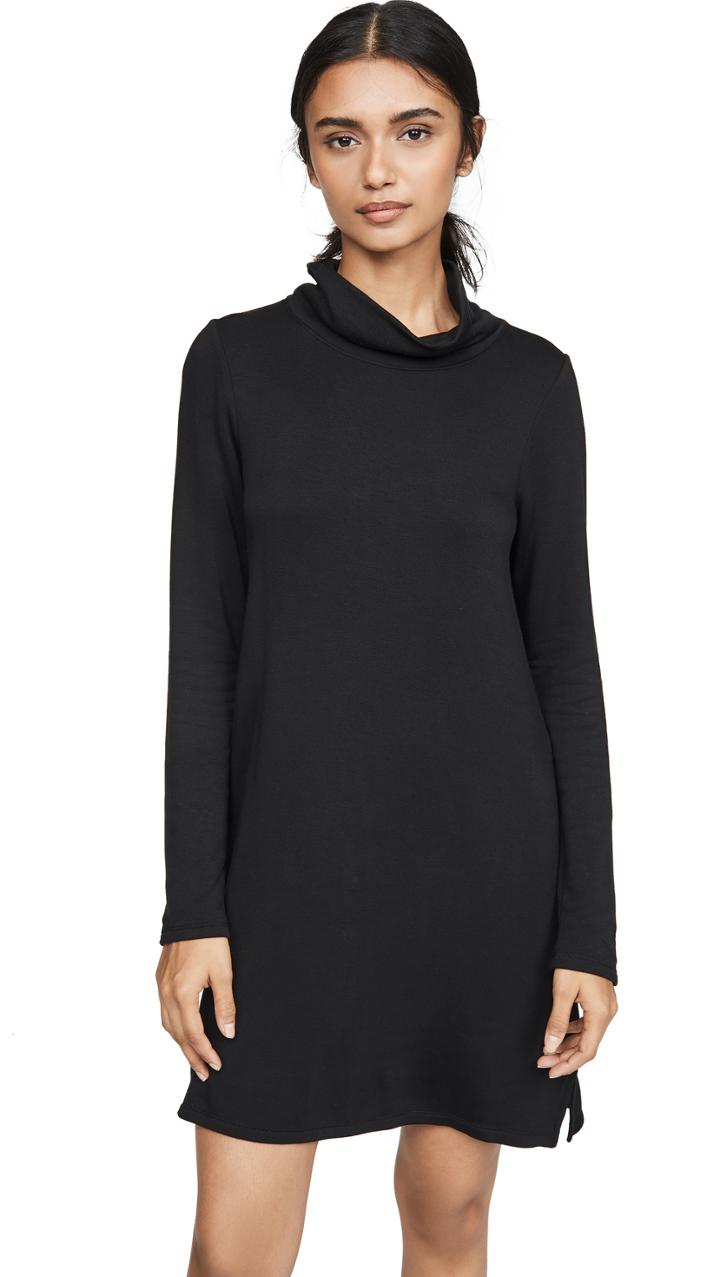 Z Supply The Premium Fleece Turtleneck Dress
