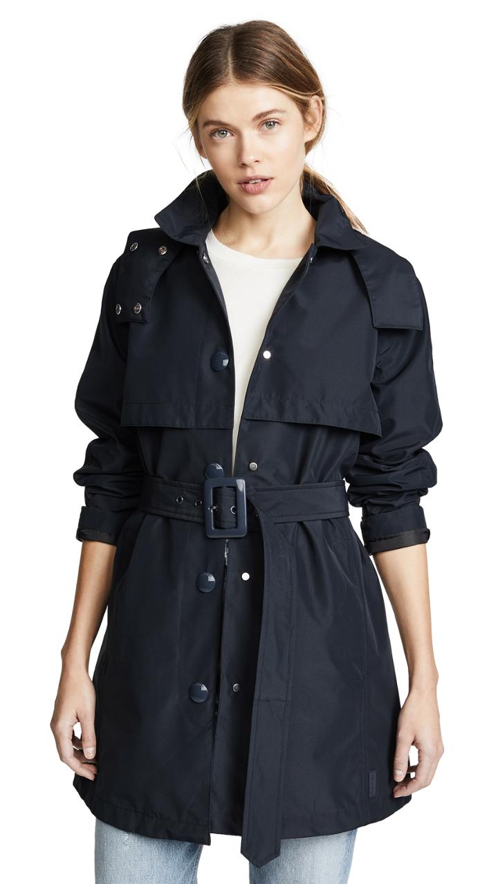 Hunter Boots Mid Length Trench Coat