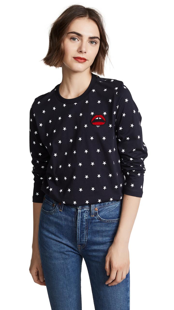 Markus Lupfer Alex Long Sleeve Lip Tee