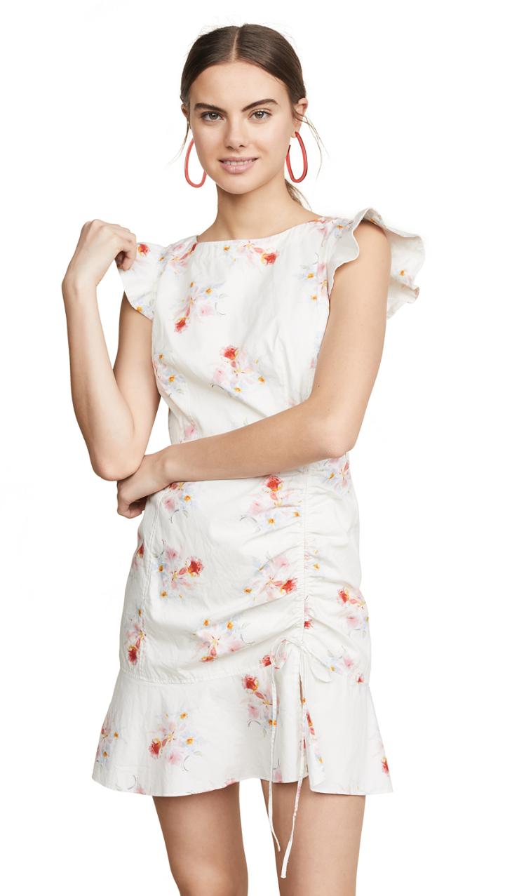 La Vie Rebecca Taylor Sleeveless Catrine Ruched Dress
