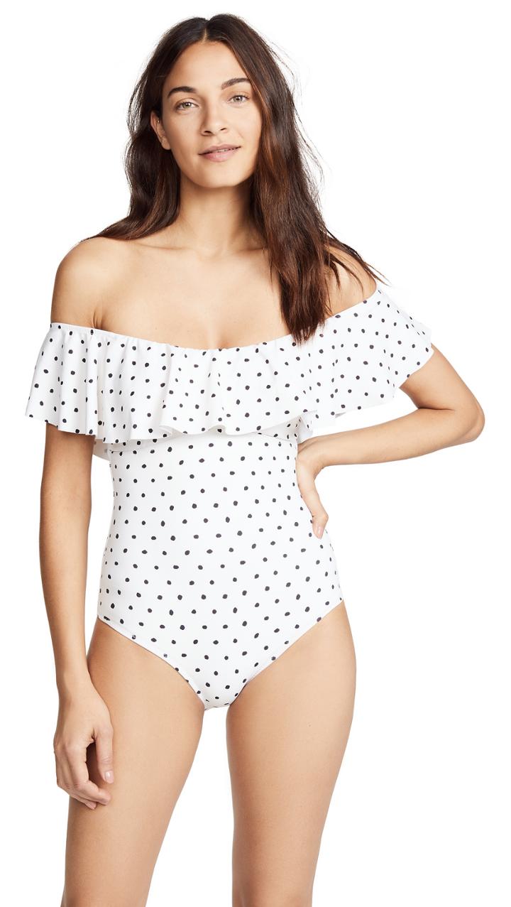 Eberjey Polka Margarita One Piece Swimsuit