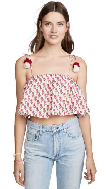 Kos Resort Printed Top