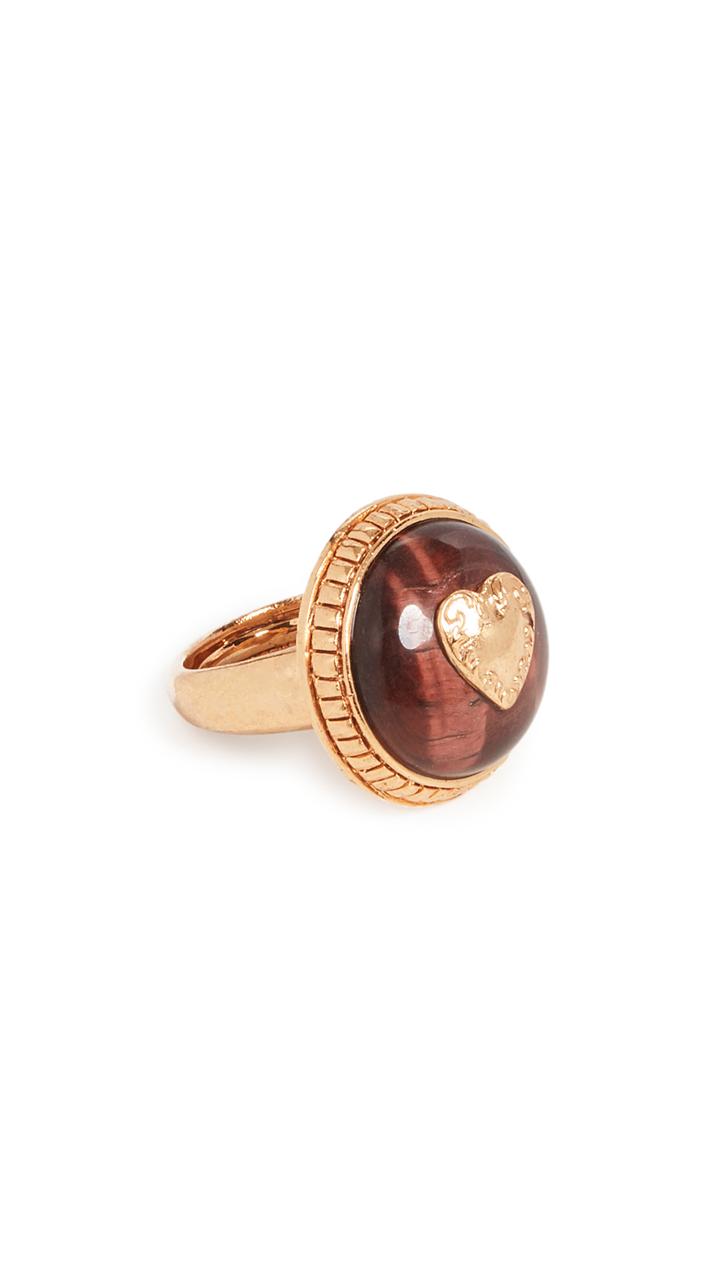 Oscar De La Renta Multi Color Disc Ring
