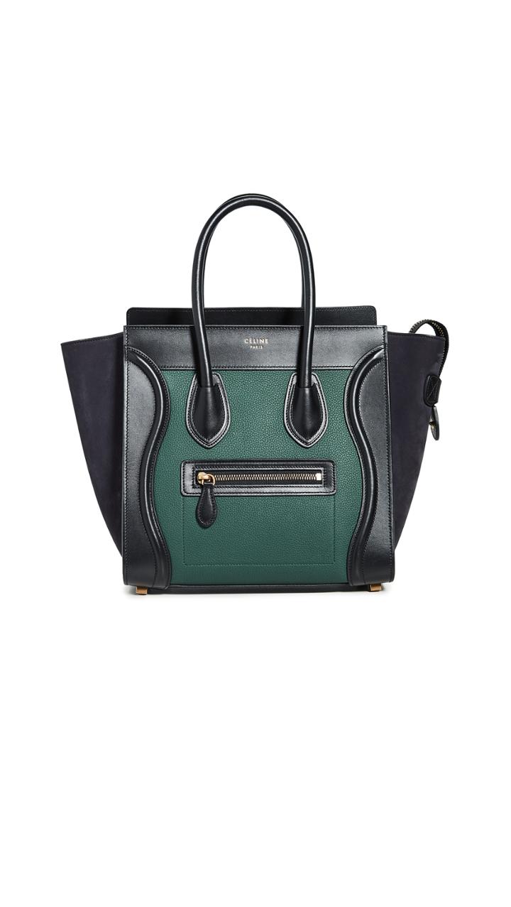 What Goes Around Comes Around Celine Multi Drummed Luggage Micro Bag
