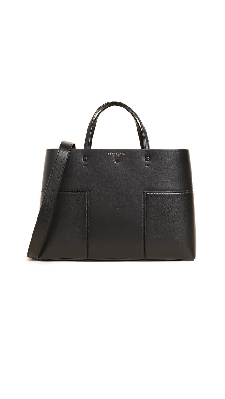 Tory Burch Block T Triple Compartment Tote