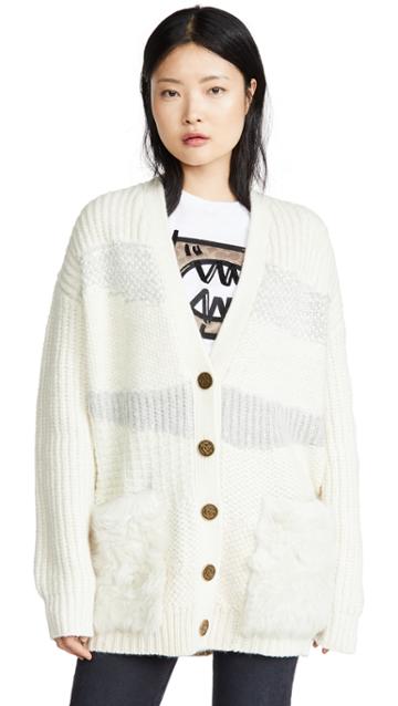 Coach 1941 Shearling Cardigan