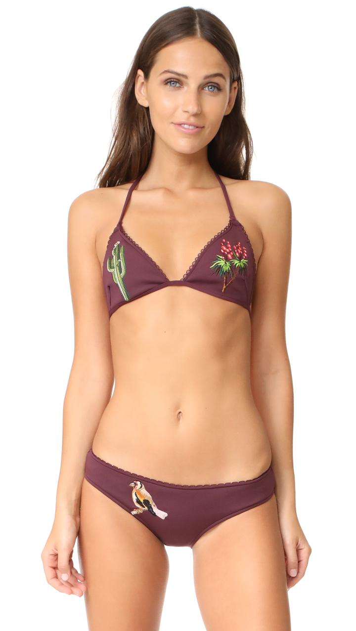 Stella Mccartney Embroidery Fixed Triangle Top
