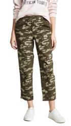 Monrow Two Toned High Waisted Military Pants