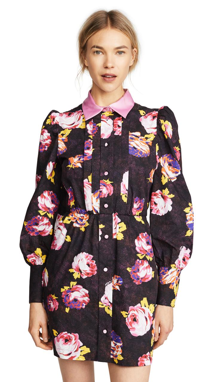 Msgm Balloon Sleeve Shirtdress
