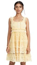 Place Nationale Le Cros Lace Tiered Mini Sun Dress